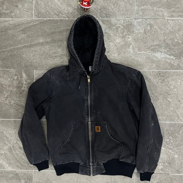 (M) 칼하트 덕 액티브 후드자켓 J130 BLK 블랙