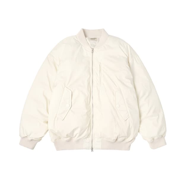 반원아틀리에 오버핏 항공 점퍼 패딩 ma-1 크림 새상품