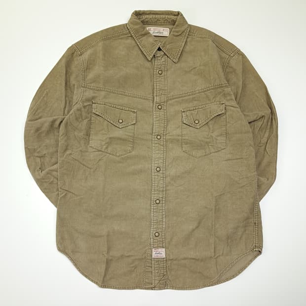 CL015 리바이스시그니처 코듀로이 웨스턴 베이지 셔츠