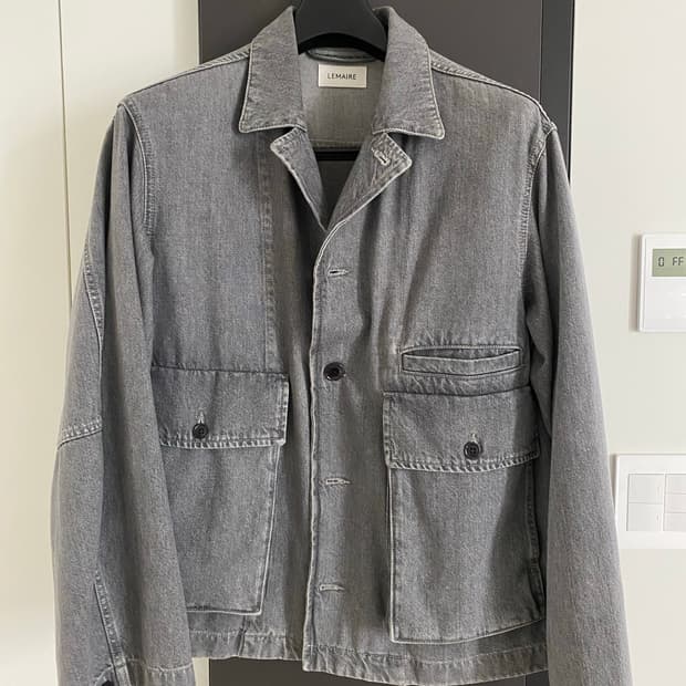 르메르 박시 블루종 스톤그레이 xl