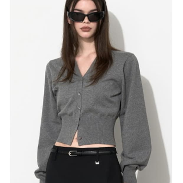 문트 캐시미어 브이넥 가디건