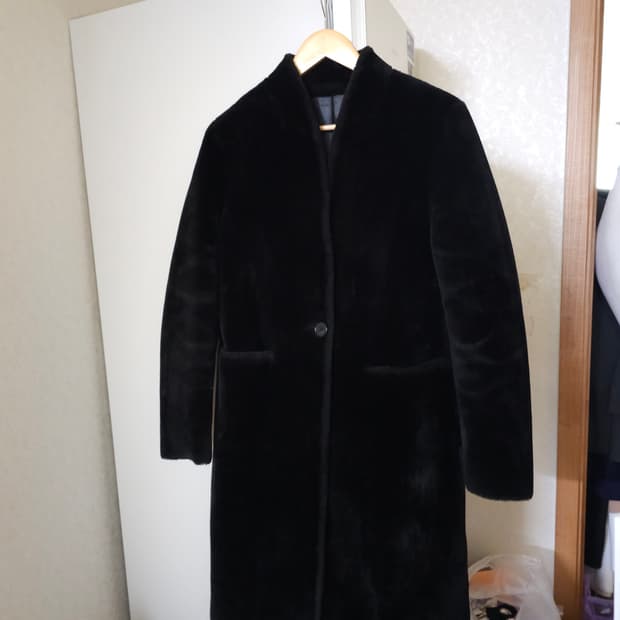 자라 에코퍼 롱코트