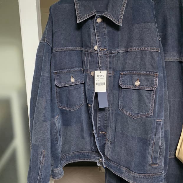 준지 25fw 자카드 데님 트러커