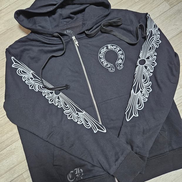 [정품]크롬하츠 홀스슈 플로랄 후드집업