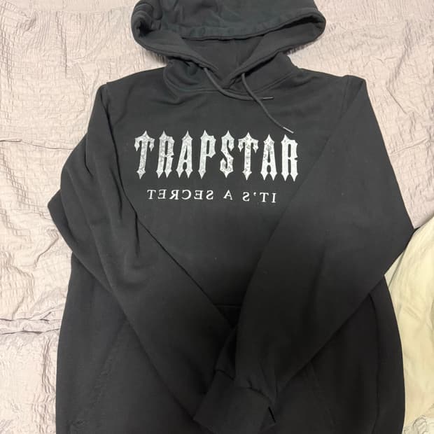 트랩스타 블랙 후드티 M