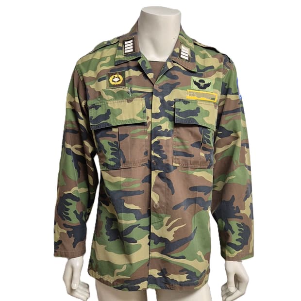 육군 구형 3사관학교 4학년 생도 중기형 동계 전투복 상의 자켓 (XL)