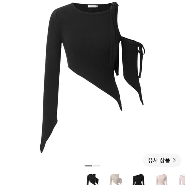 쓰리타임즈 라나탑 lana top black