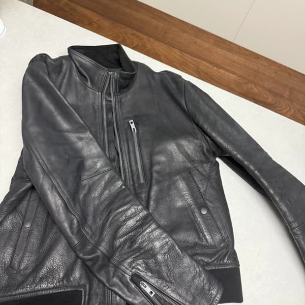 랙앤본 가죽 자켓