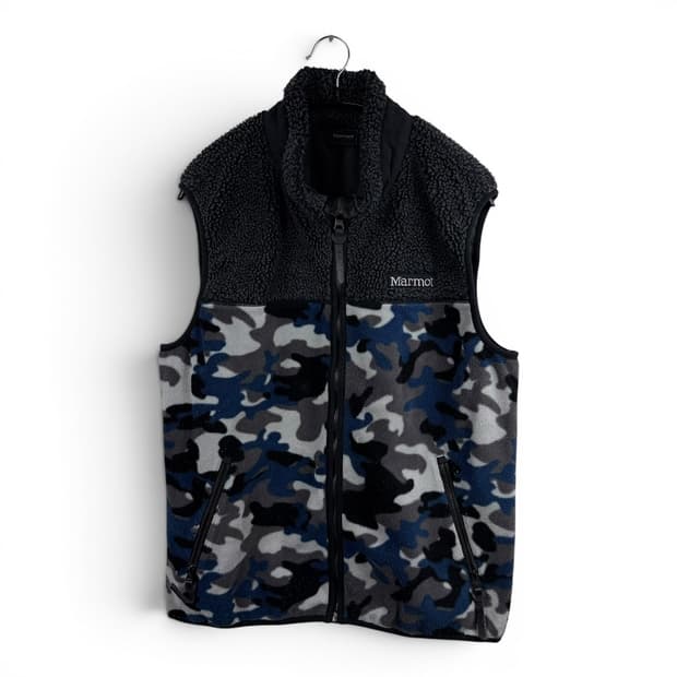 (105) 마모트 카모패턴 플리스 조끼