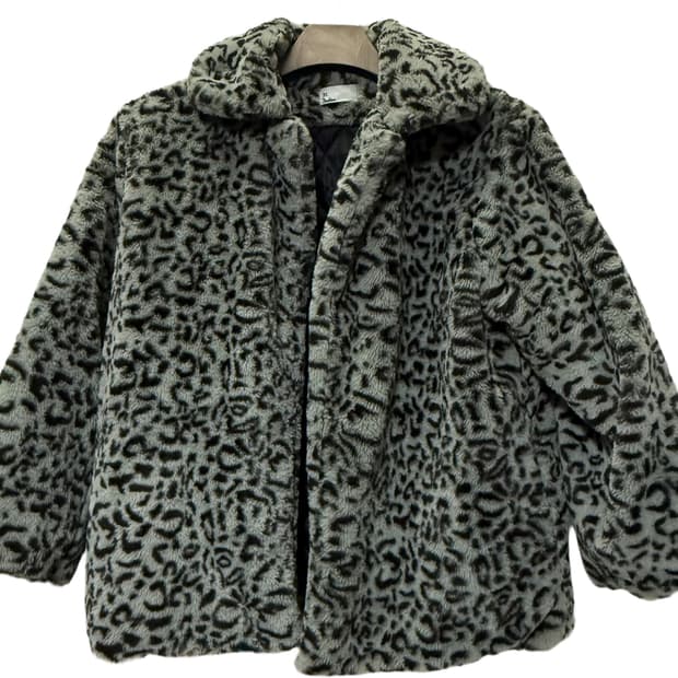 갸루 grey 퍼 자켓