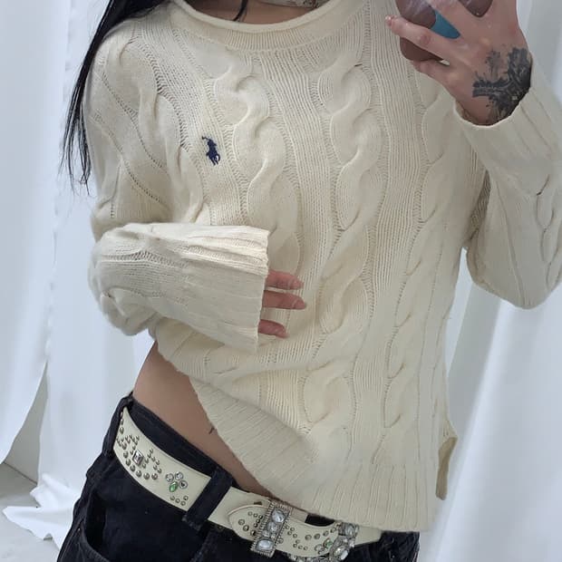 Ralph Lauren Ivory Knit Sweater
