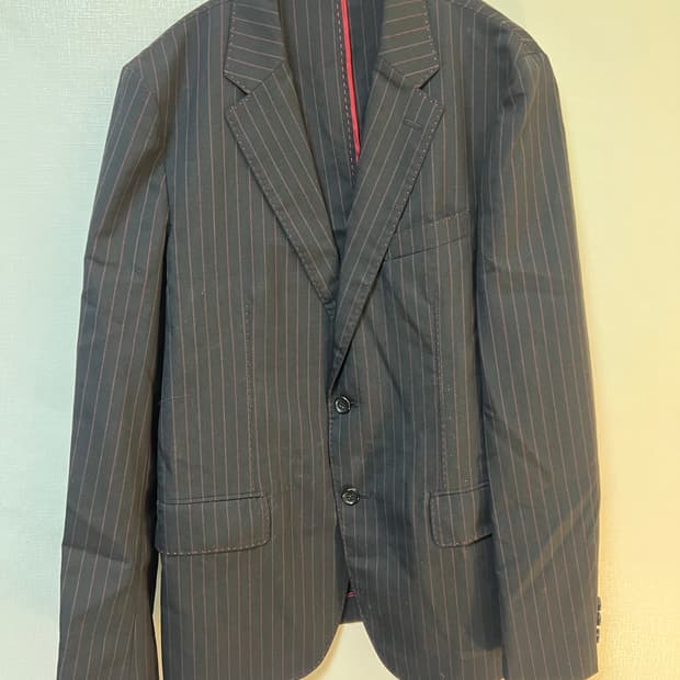 꼼데가르송 옴므 레드 스티치 자켓 