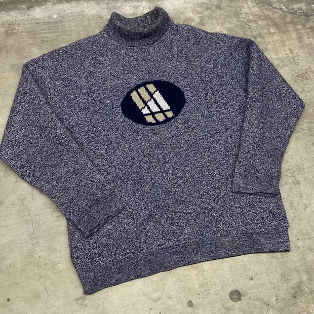 90s 미국빈티지 아디다스 안감바막 목폴라 니트