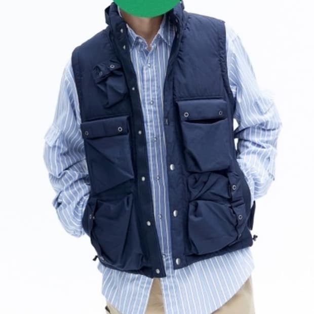 [판매 ODS] PRESERVER 프리져버 다운베스트 네이비 L