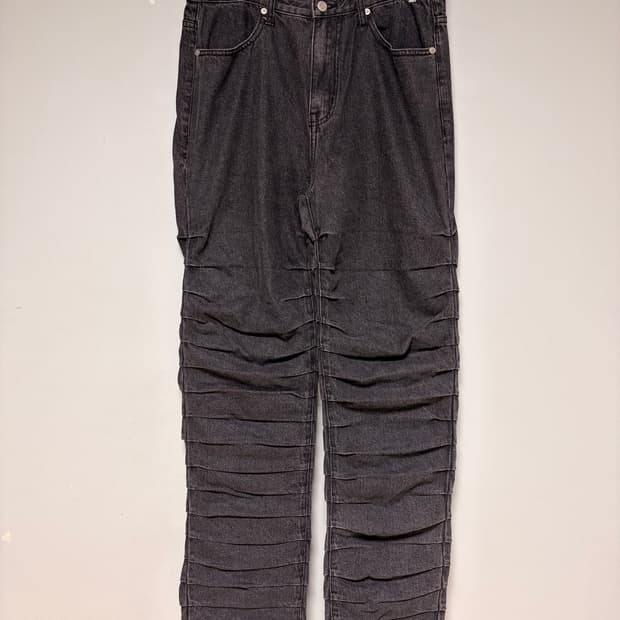 NOMANUAL T.W 데님 팬츠(WASHED BLACK)