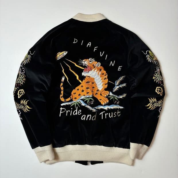 디아프바인 Diafvine 로어링 벨벳 수베니어 자켓 PN8325