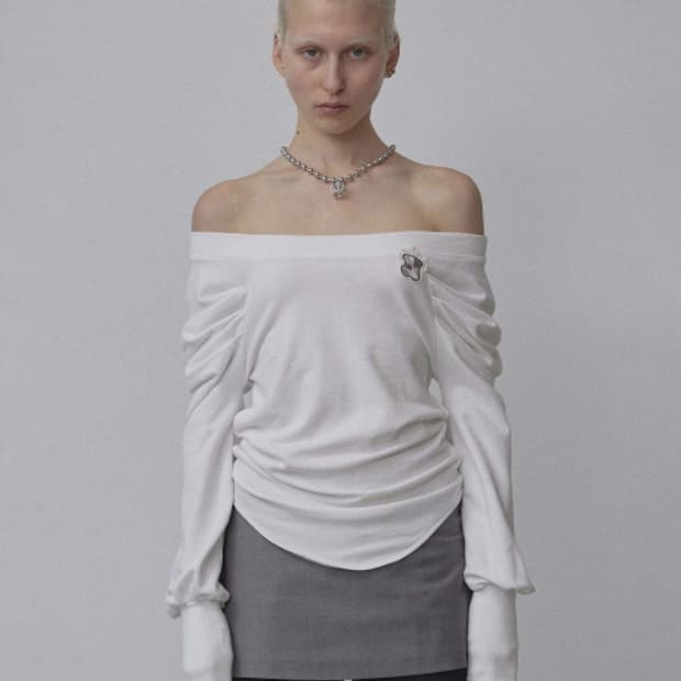  Sculptor Princess Off-Shoulder Tee S