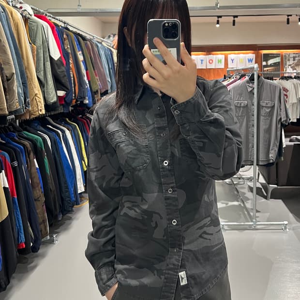 랭글러 카모플라주 셔츠 자켓