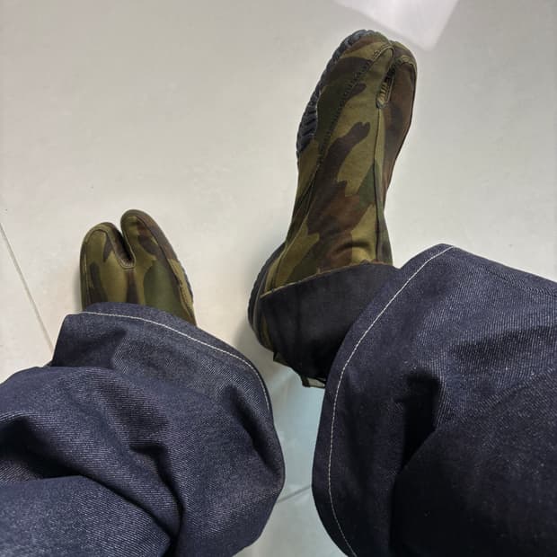 TABI-JI cotton shoes camo 타비 코튼 슈즈