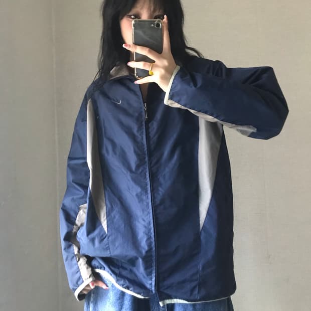 나이키 네이비 바람막이