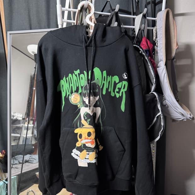 선데이오프클럽 팬텀댄서 후드 블랙 L