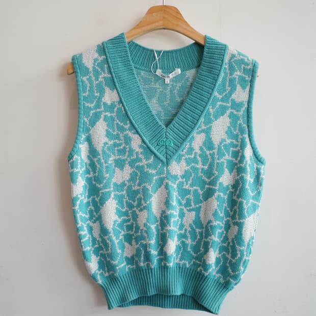 Courreges 쿠레쥬 올드모델 울 니트 베스트 