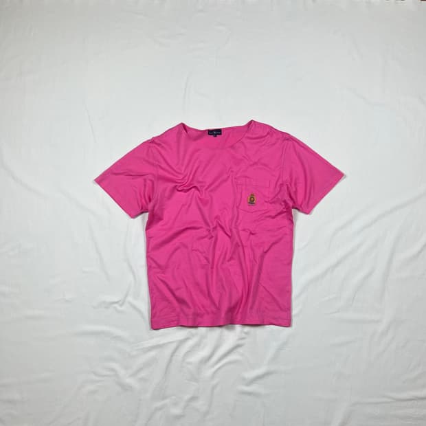 90’s 랄프로렌 ralph lauren 크레스트 로고 포켓 반팔티