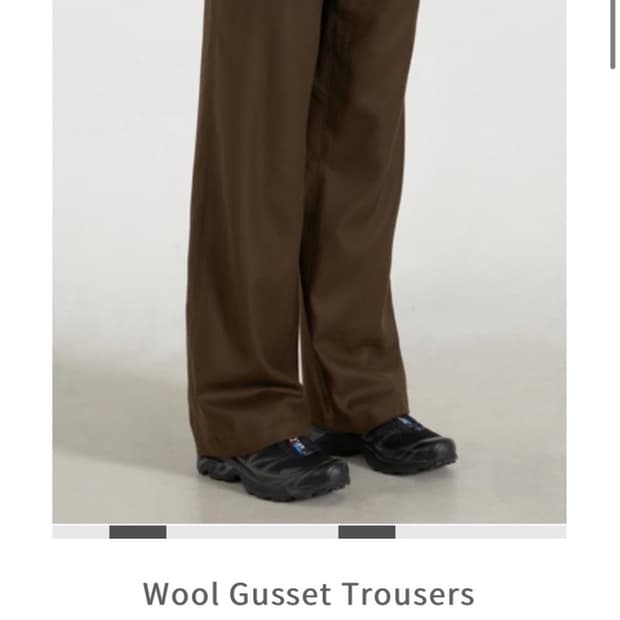 M) 언타이틀드 콜렉티브 울 트라우저