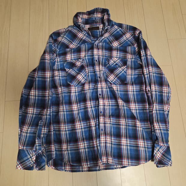 Glove mouse 펄스냅 웨스턴 체크셔츠 L