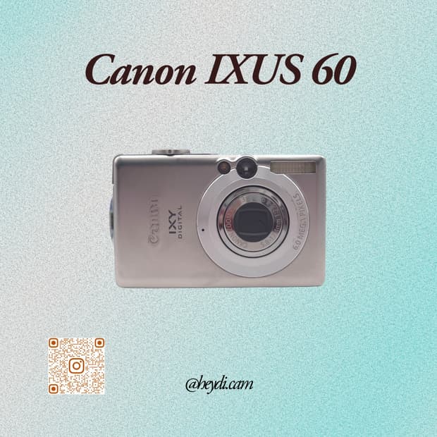 (엔하이픈 니키, 유튜버 현진) 캐논 ixus60실버