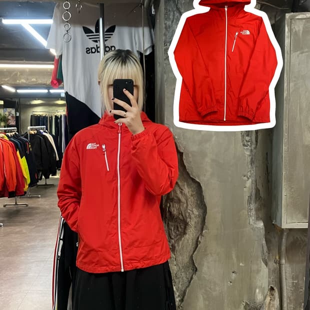 노스페이스 점퍼 레드 90  #csz2000 