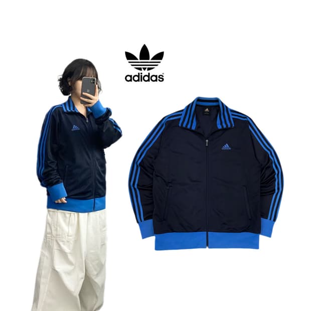아디다스 00s 삼선 남파 오버핏 트랙탑 져지
