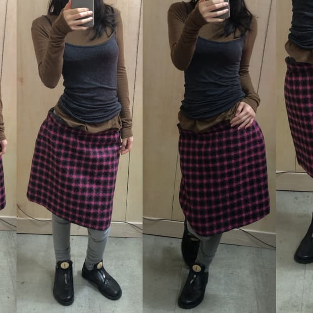 수입빈티지 laura ashley 울 스커트