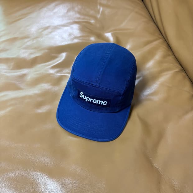 Supreme 슈프림 24fw 워시드 네이비 캠프캡 모자 (Navy)