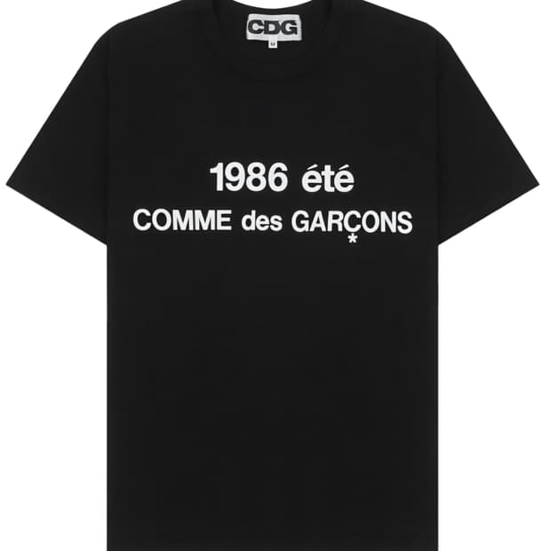 CDG 1986 티셔츠 블랙