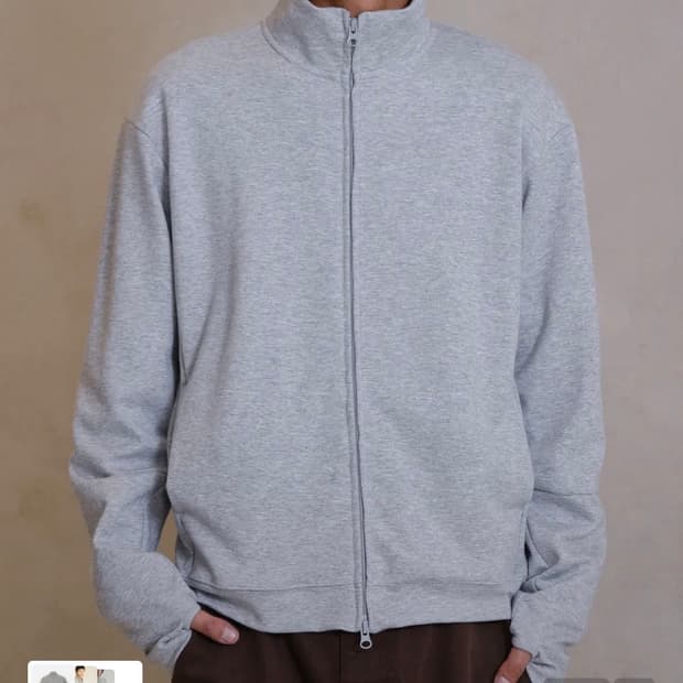 [2] 다이브인 유니폼 집업 져지 멜란지 그레이