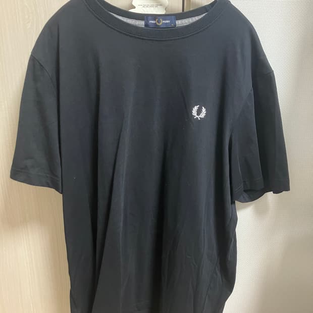 (XL) 프레드페리 반팔 티 블랙