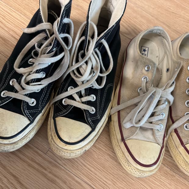 컨버스 척테일러 하이/로우 블랙/아이보리 240