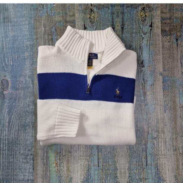 폴로 니트 반집업