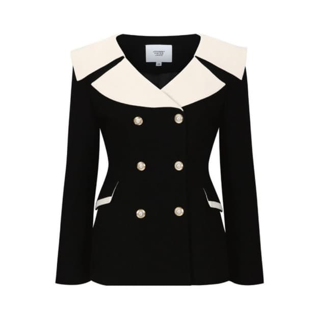 택O) 쟈니헤잇재즈 화이트 카라 슬림 자켓