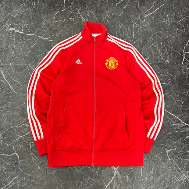 아디다스 맨체스터 유나이티드 레드 트랙탑 져지 자켓