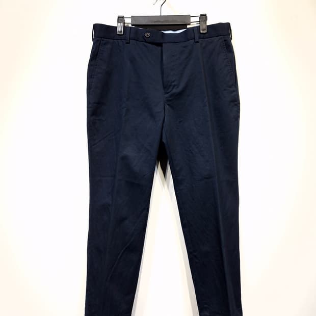 브룩스브라더스 테이퍼드핏 코튼팬츠 네이비_34