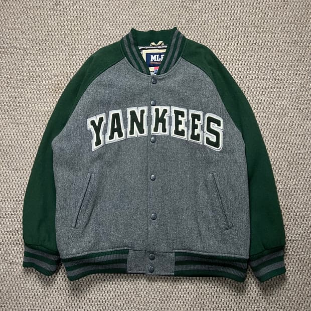 MLB 00's 양키스 모직 바시티 자켓 100