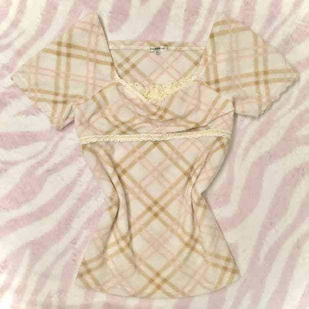 라떼갸루 초코딸기 체크 로걀탑 레이스 히메갸루