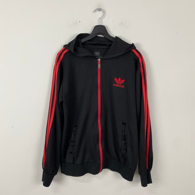 아디다스 검빨 파이어버드 후드집업 져지 M <655>