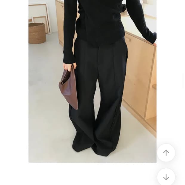 사이드 라인 와이드 부츠컷 슬랙스 s
