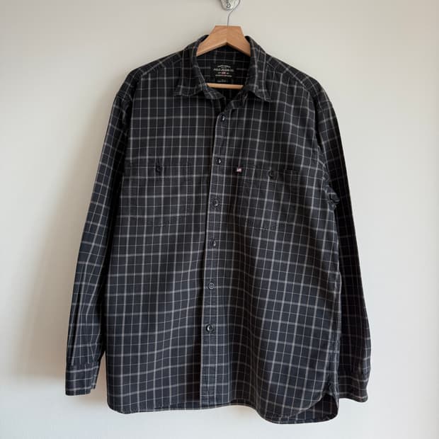 올드 폴로 진스(POLO JEANS) 체크 셔츠(두산)