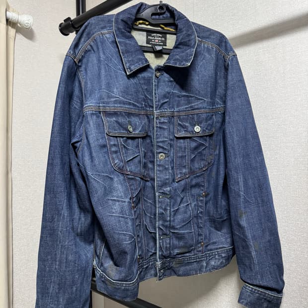 폴로 진스 랄프로렌 빈티지 No.67 패치 2세대 타입 데님 자켓