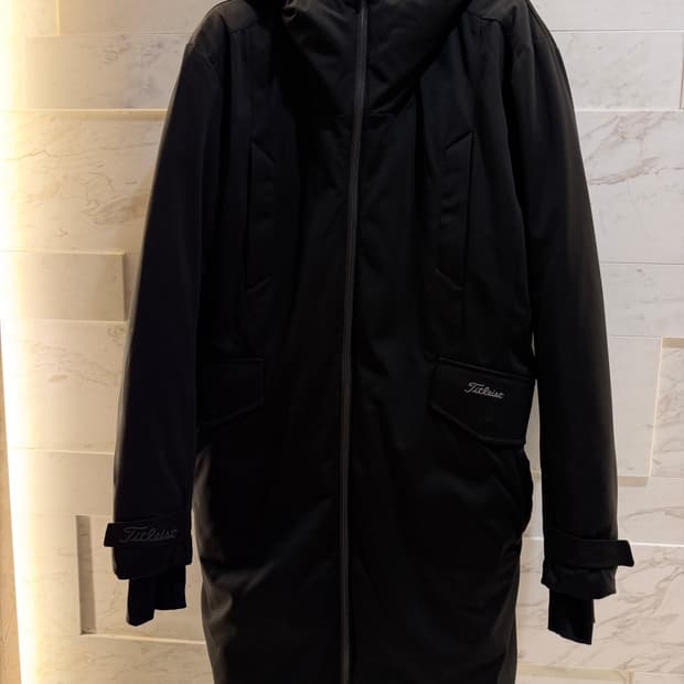 [L] 타이틀리스트 남성 롱패딩 다운코트 블랙