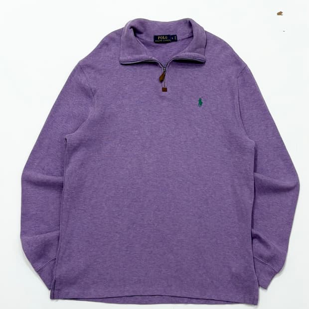 Polo 폴로랄프로렌 퍼플 하프 집업